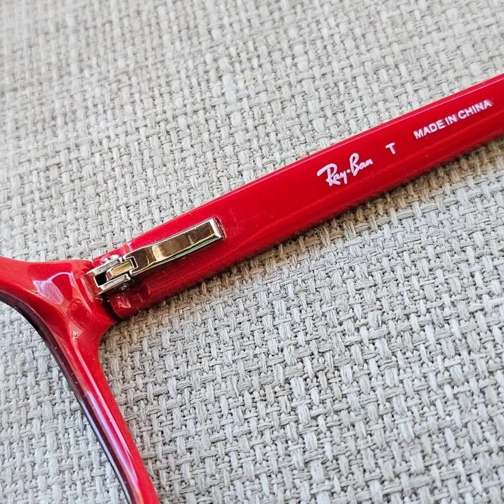 Rayban RB1536 Glasses Frame Red/Black eyeglasses 48[]16 130 small face